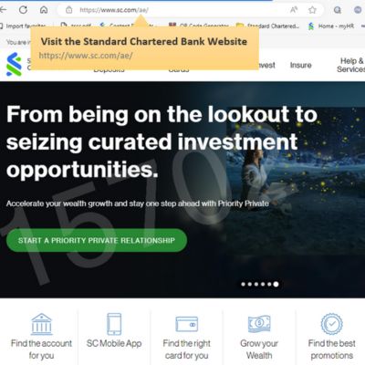 Standard Chartered apply online