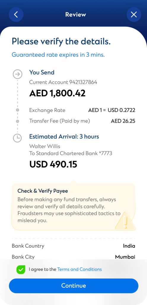 Ae continue to submit transaction