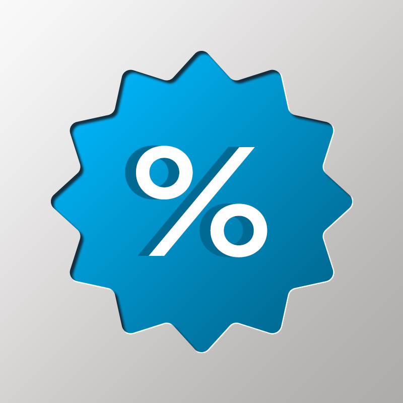 icon showing percentage of mortgage loan