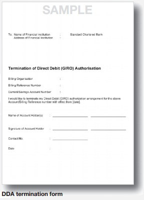 Direct Debit Arrangements Term Form