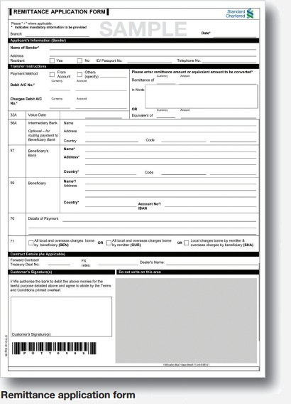 Remit Application Form