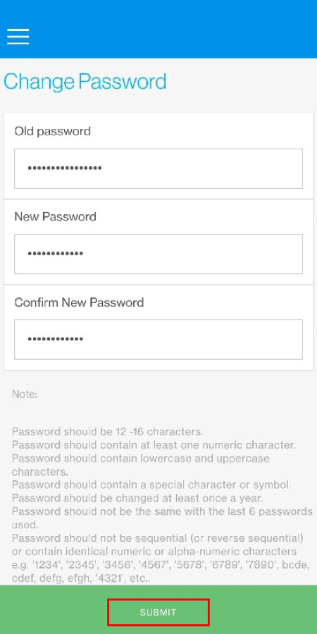 Bn guide to change password 