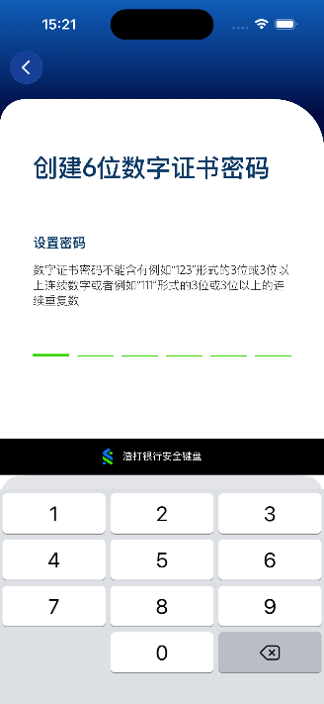 创建6位数字证书密码