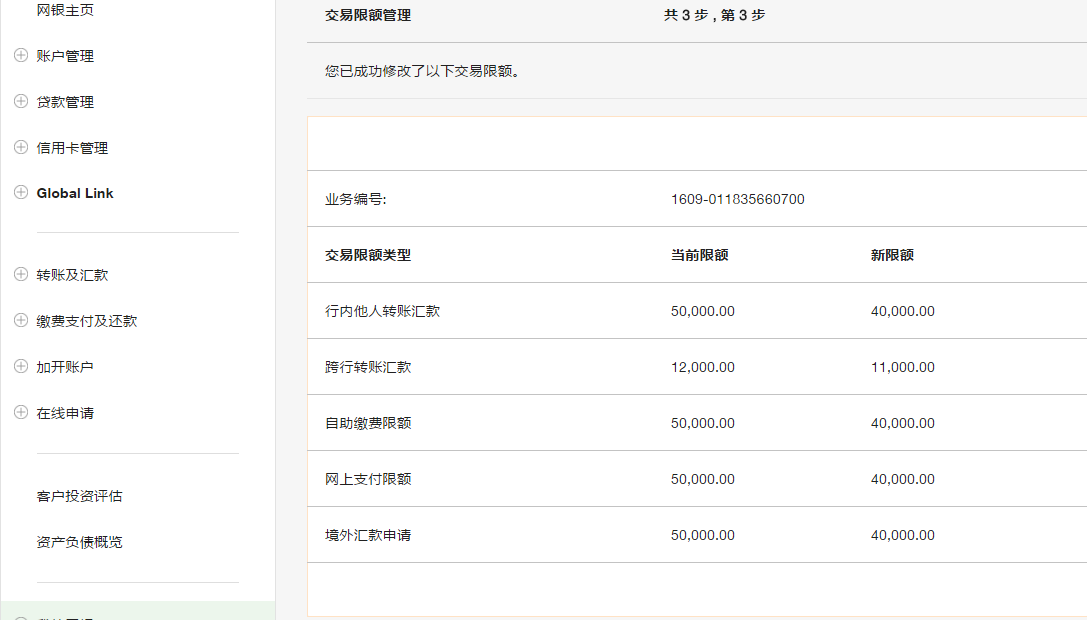 交易限额管理