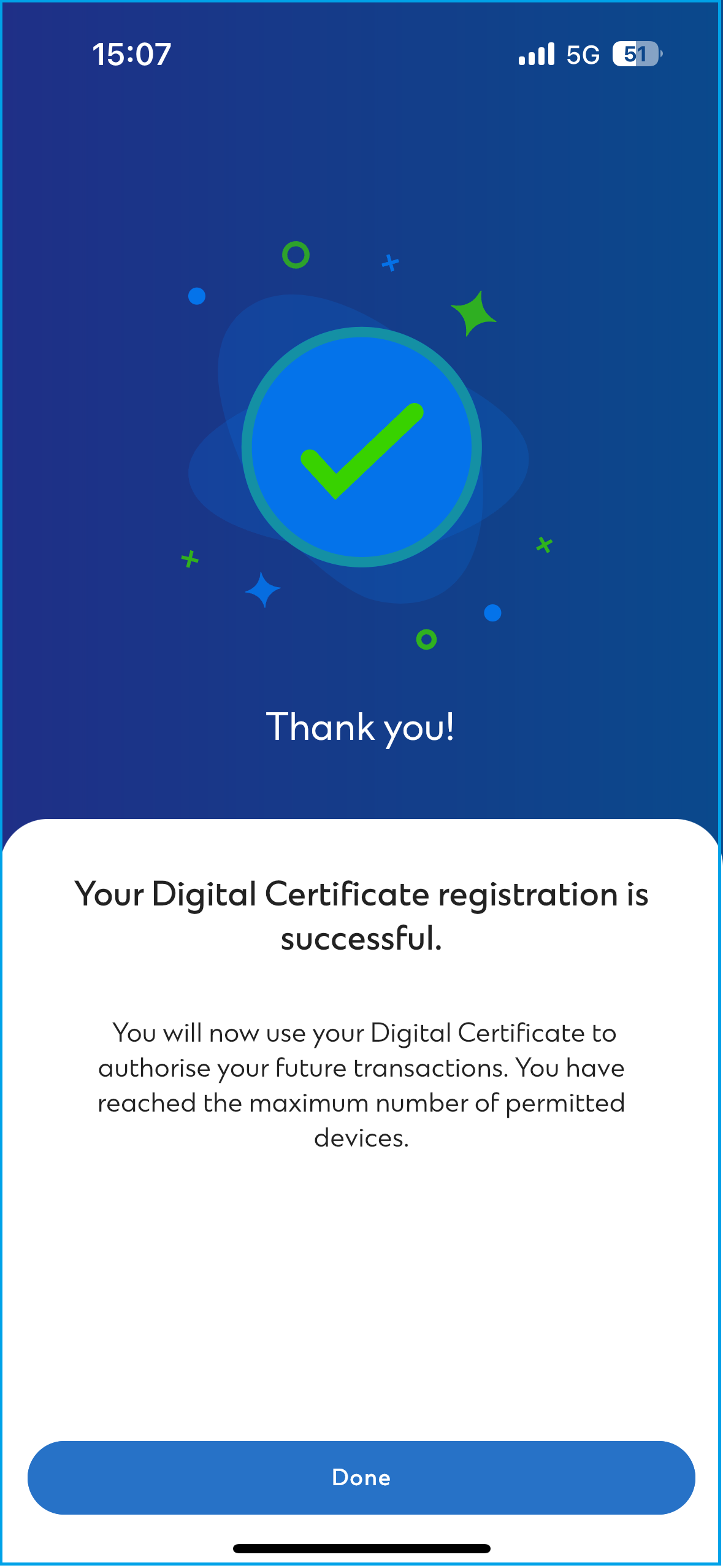 Complete registration