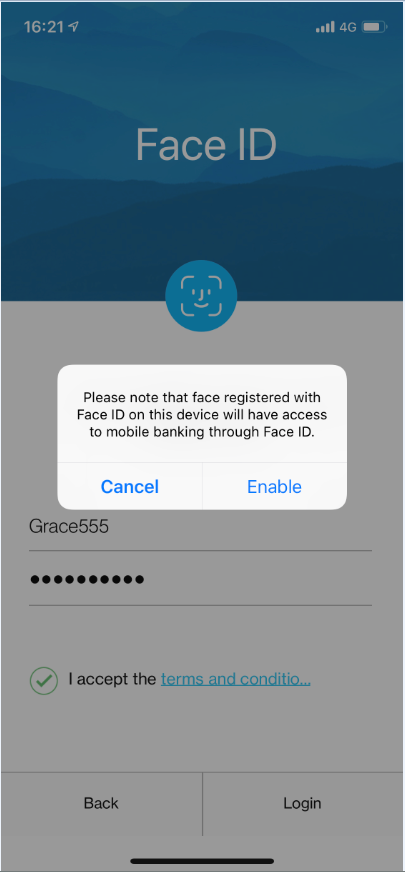 Standard Chartered Touch Login Service -Touch ID
