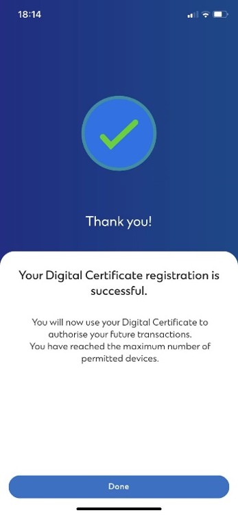 Complete registration