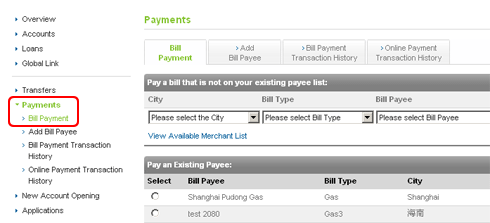 Bill Payment Online Banking Bank With Us Standard Chartered