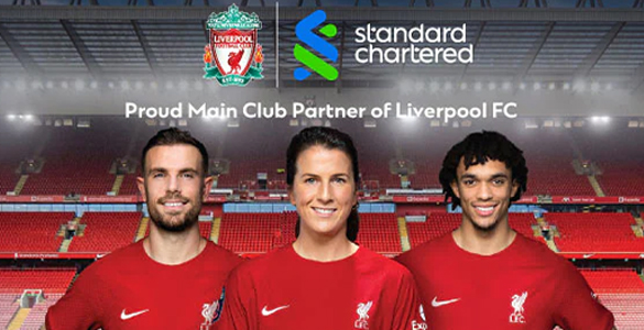 Standard Chartered proud main club partner Liverpool FC