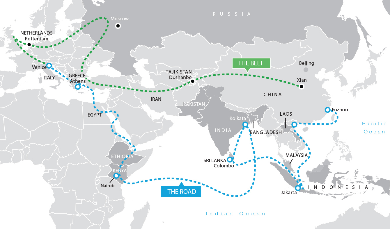 belt and road map