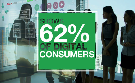 Graphic showing digital consumer stats