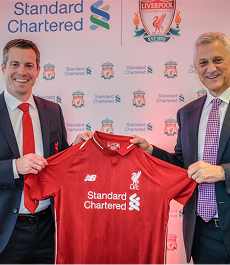 Liverpool Fc Sponsored Partnership Standard Chartered