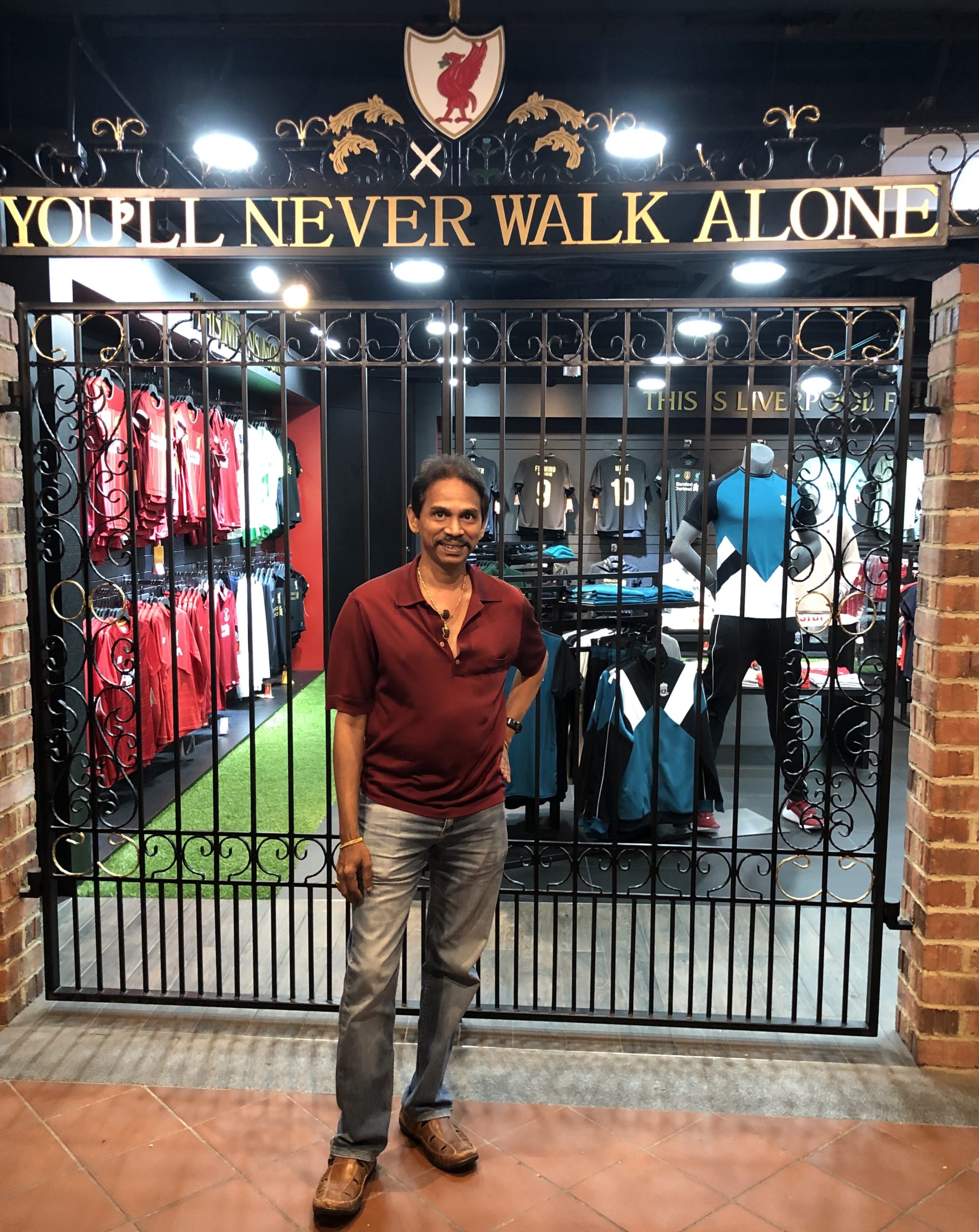 Rajen at an LFC store