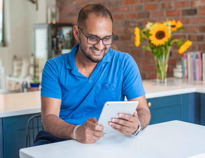 Employee at home