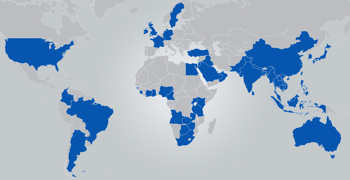 Map of world