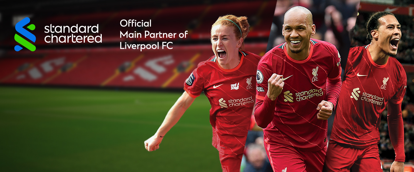 Standard Chartered and Liverpool FC celebrate 5 more years of partnership