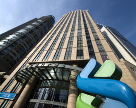 Standard Chartered bank China's headquarters in Pudong Luziajui business district in Shanghai
