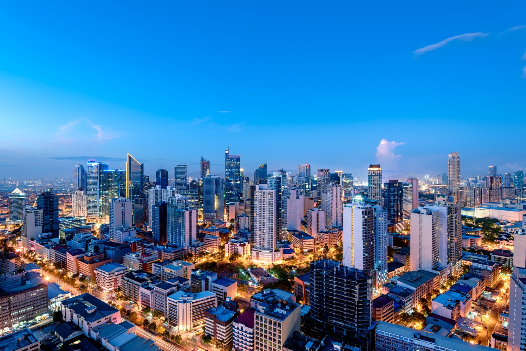 Cityscape at night