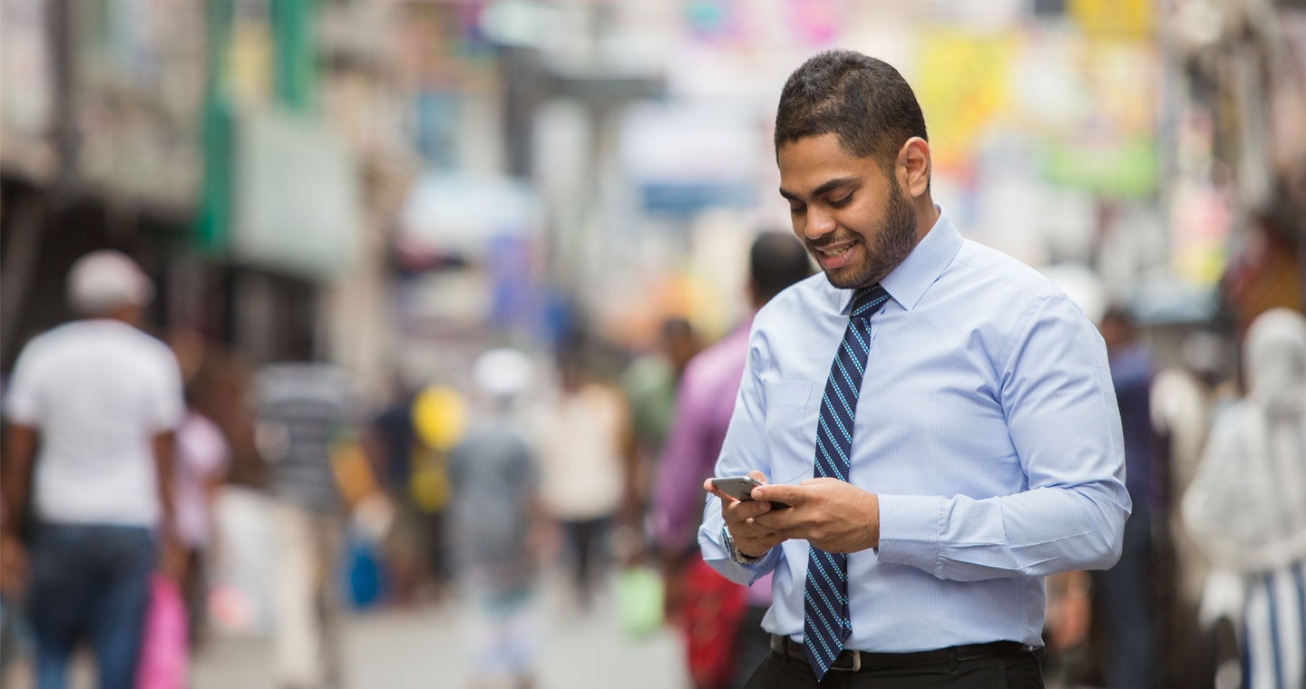 Customer checking Straight2Bank app