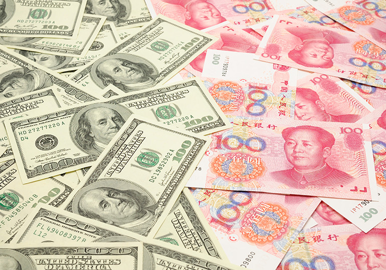 paper money spread across table