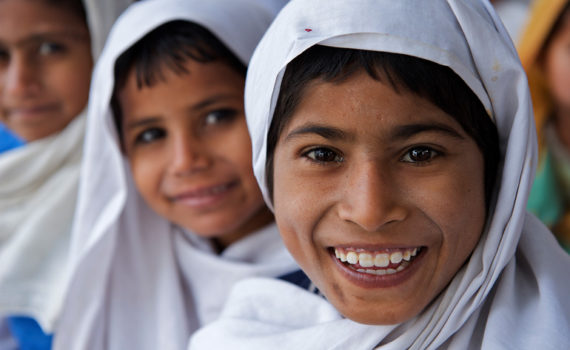 Girls wearing white