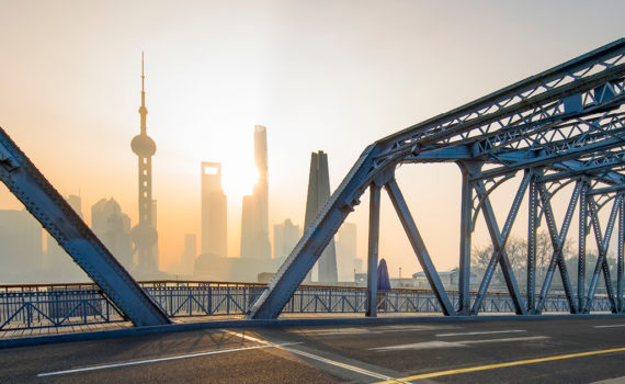 view of China skyline