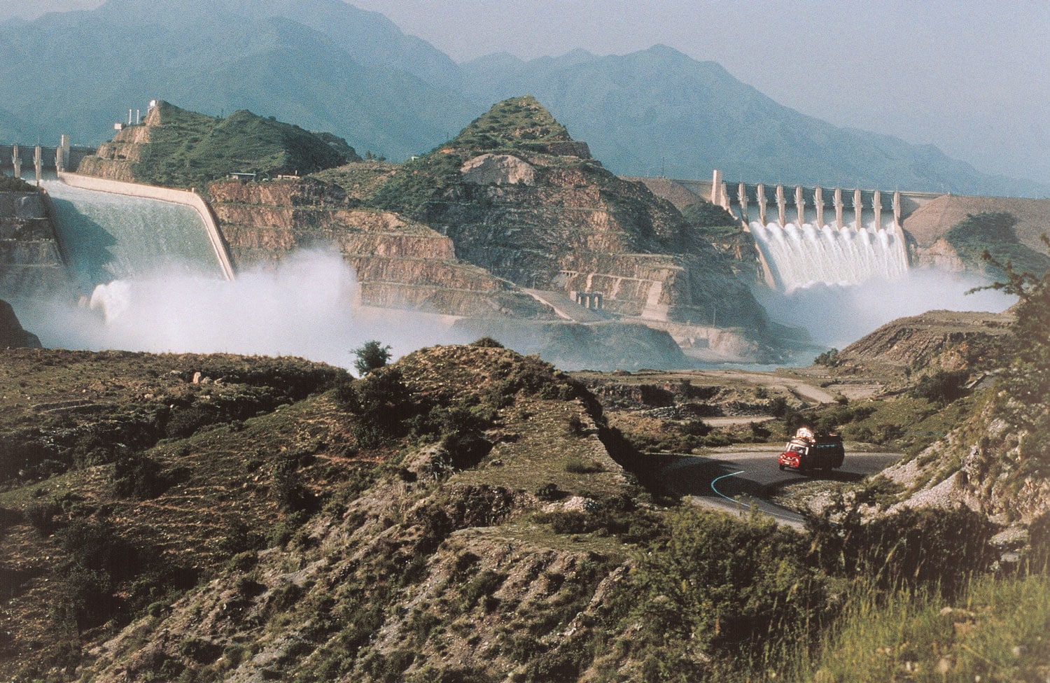 Rocky Mountains and a dam in Bangladesh
