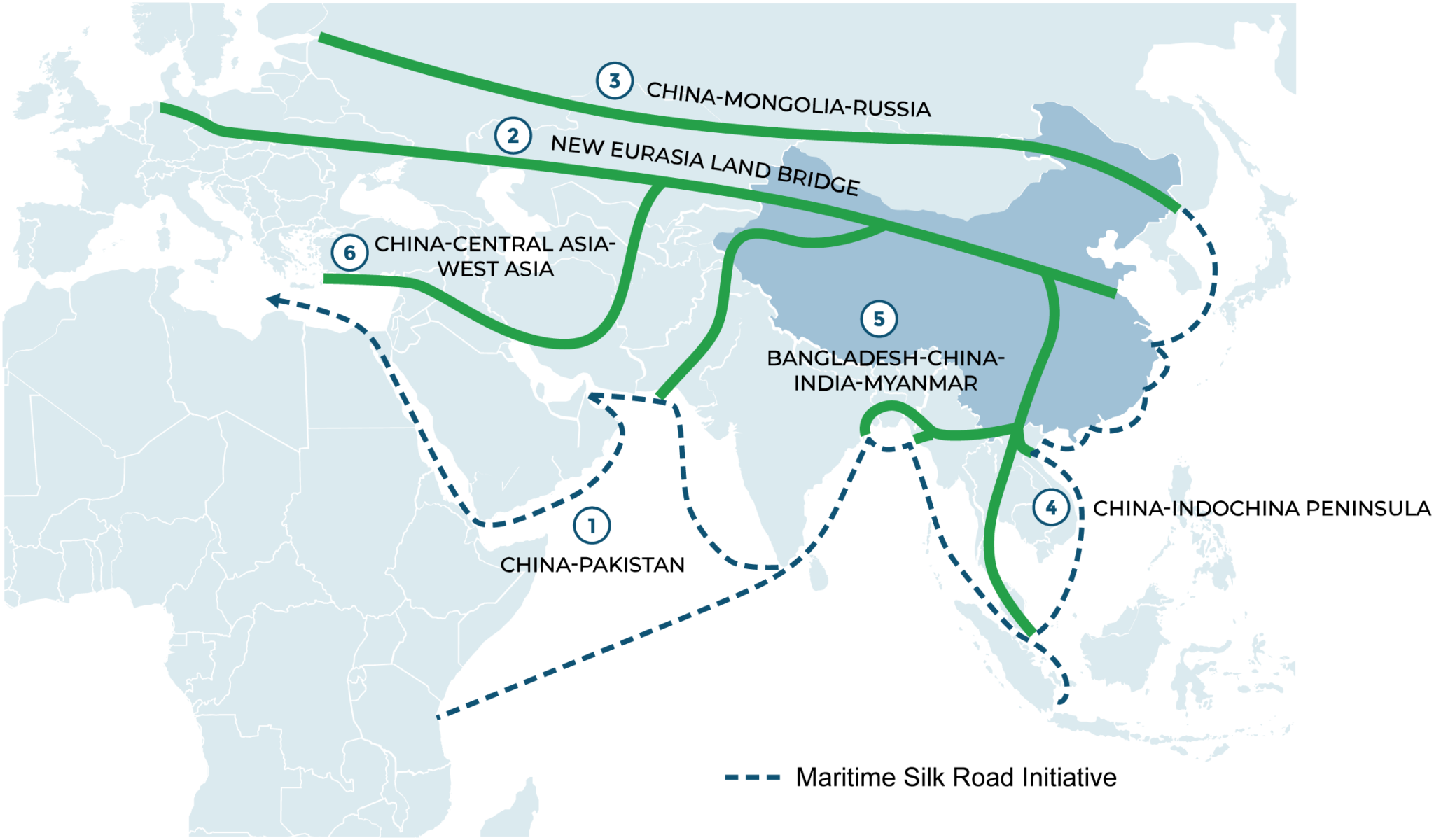 Official One Belt One Road Map