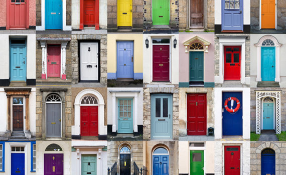 Colourful doors