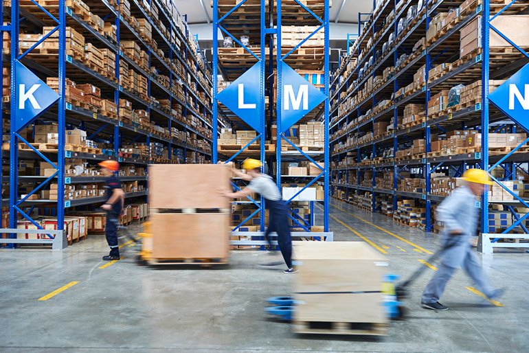 Image of people working in a warehouse