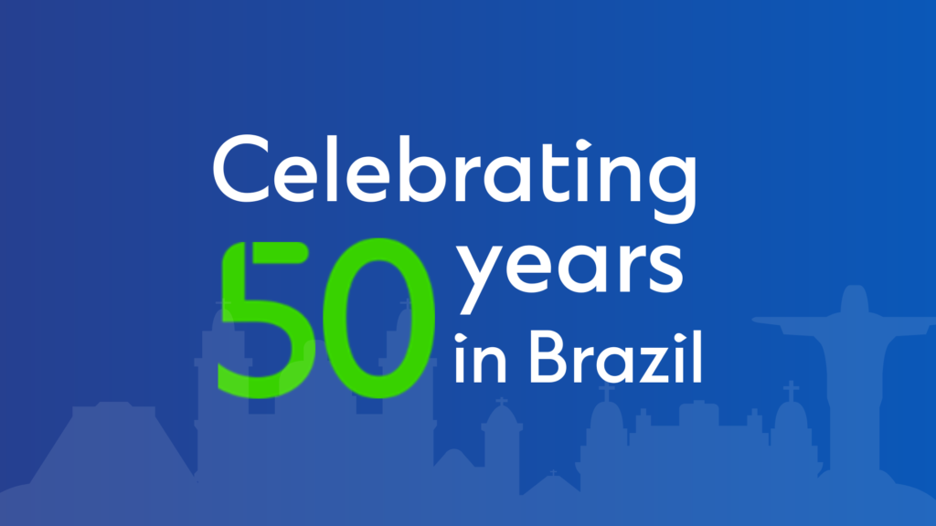 50 years in Brazil graphic