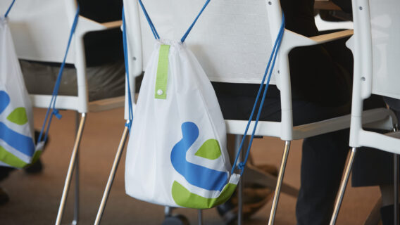 bag on a chair