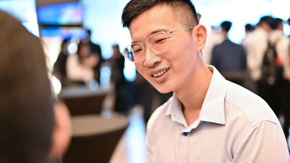 Employee's at an event