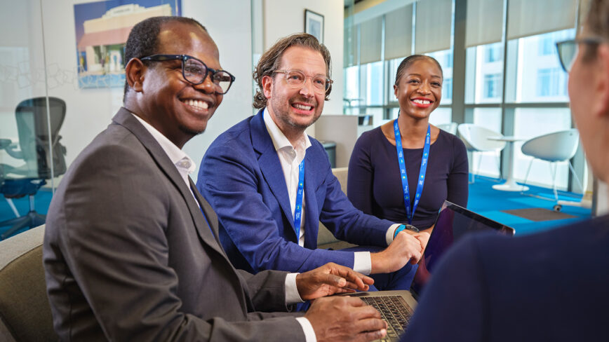 A group of Standard Chartered colleagues.