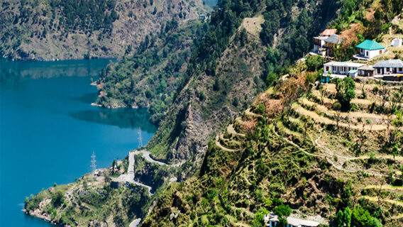 A hydro-electric project on a lake in India. The retail investment opportunity around such projects can be overlooked.