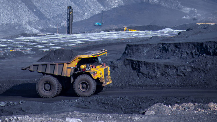 A working coal mine.