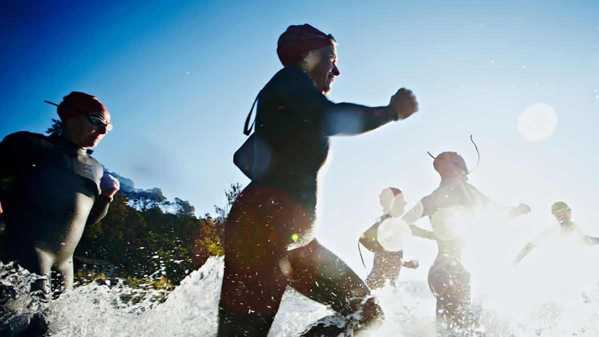 Person participating in race