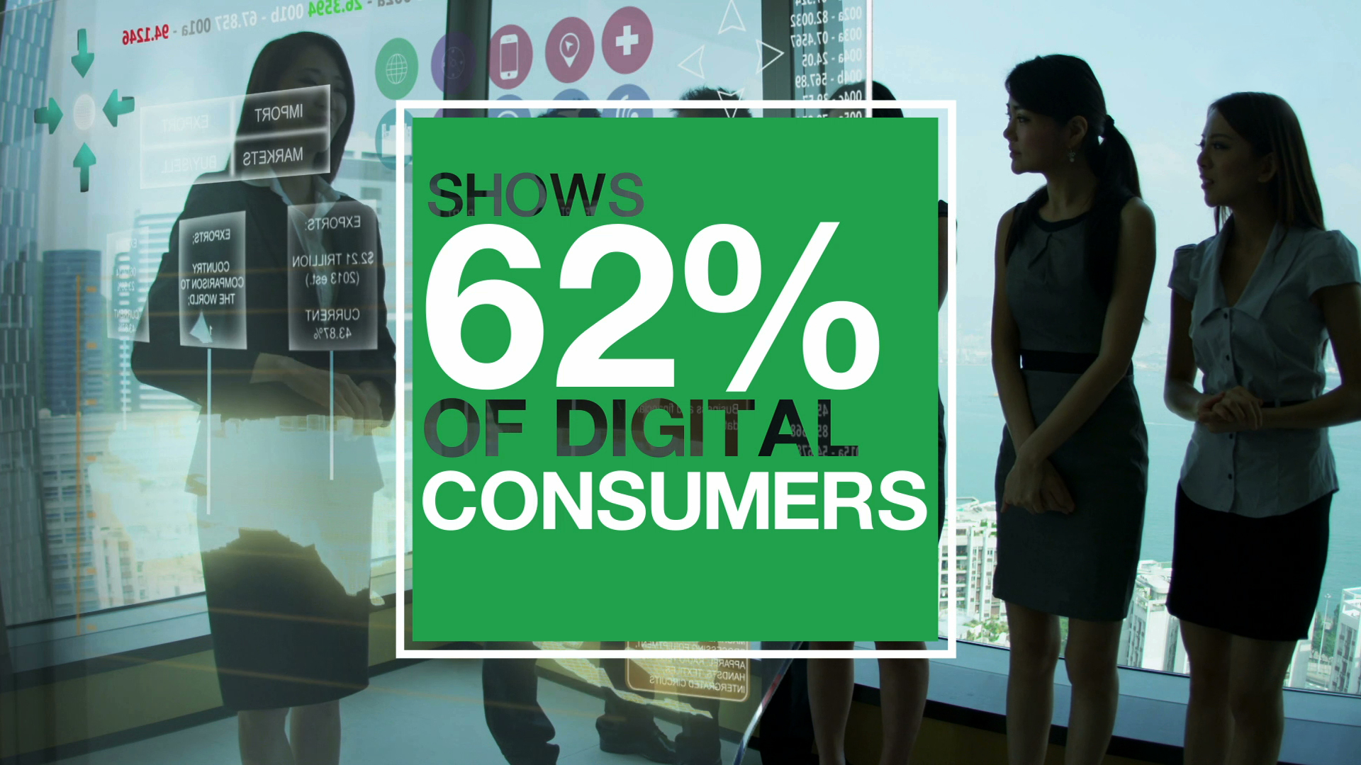 Graphic showing digital consumer stats