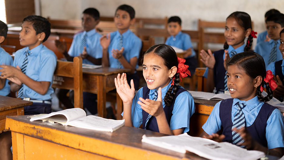 children in the classroom