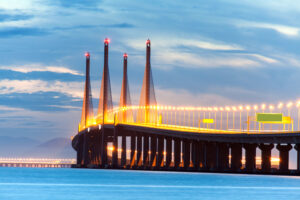 2nd Penang Bridge during dawn