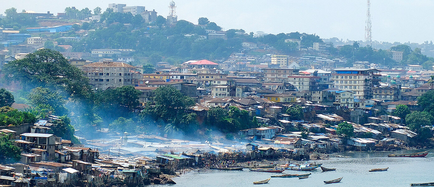 cityscape of favela