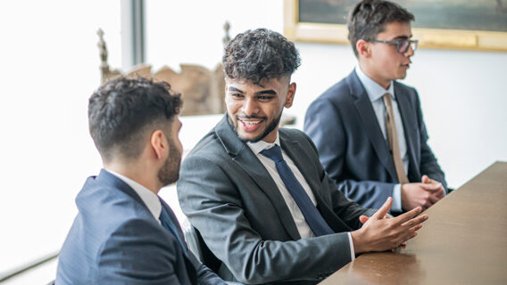 group of people at a table