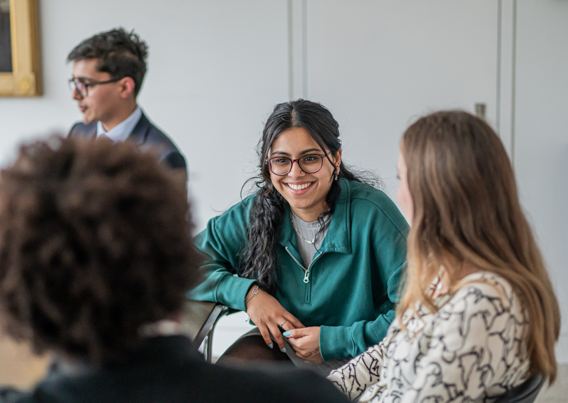 group of people in a meeting room