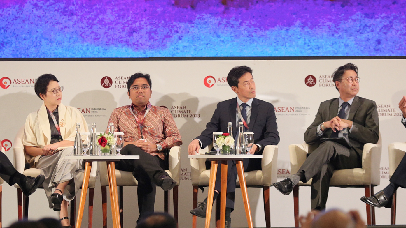 A panel discussion at the ASEAN Climate Forum 2023