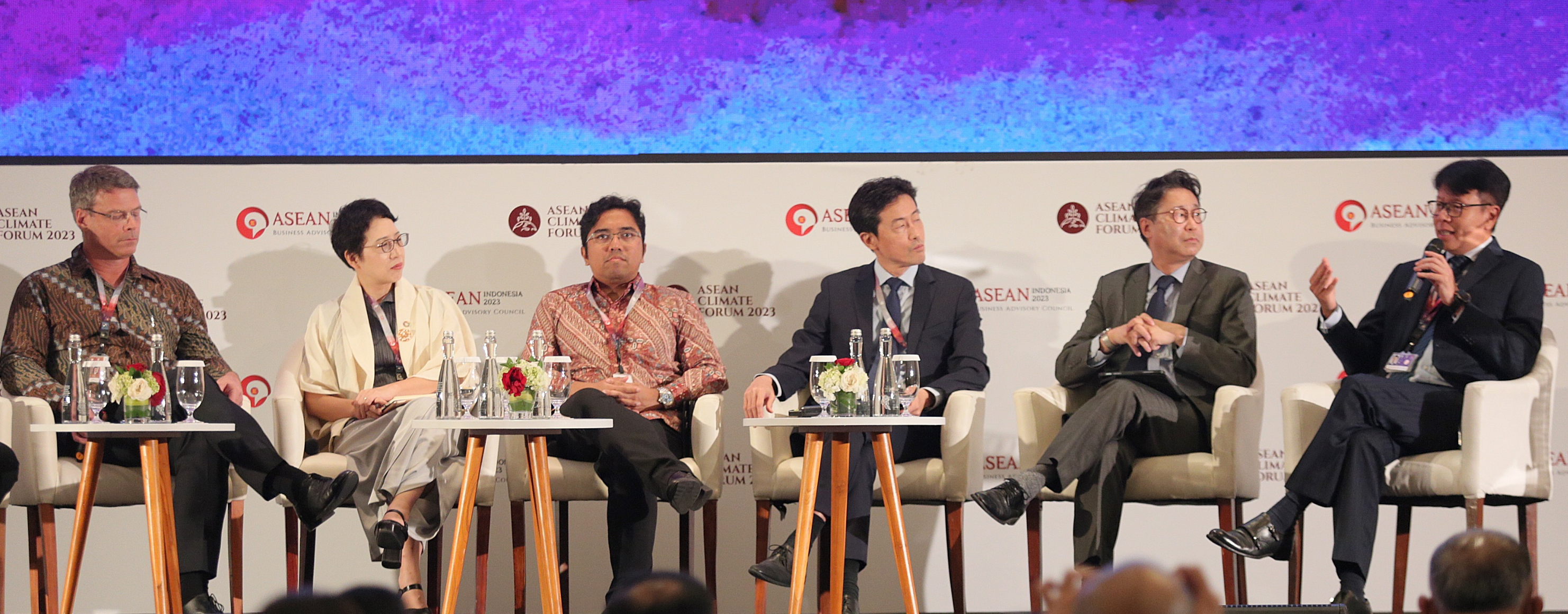 A panel discussion at the ASEAN Climate Forum 2023