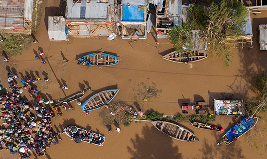 Flood prevention efforts.