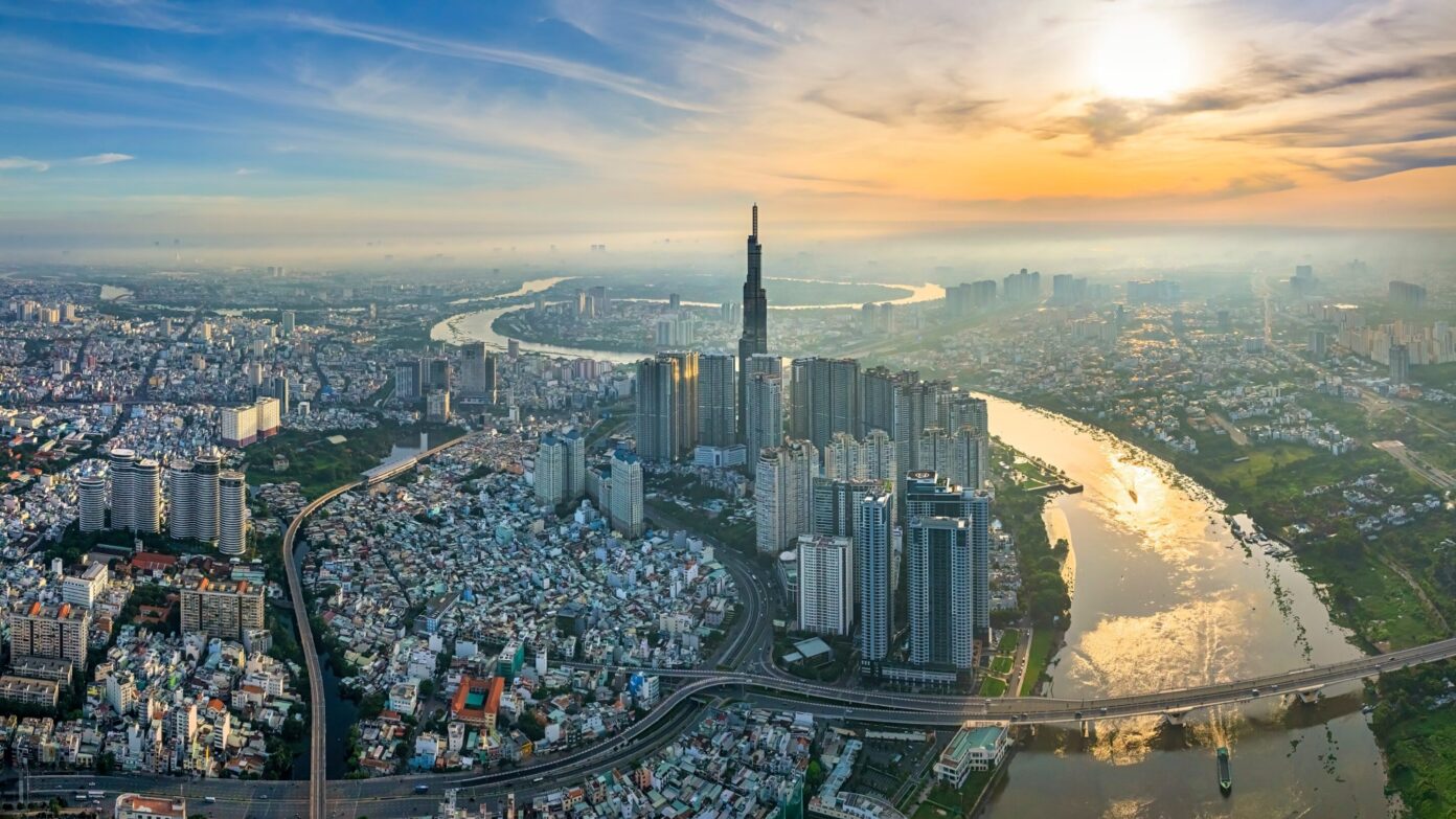 Panoramic view of Ho Chi Minh