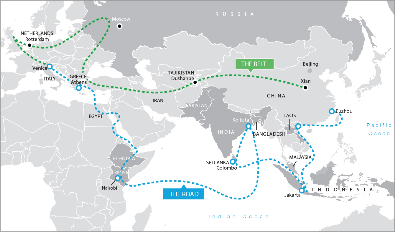 belt and road map outline Phase 2 | Standard Chartered