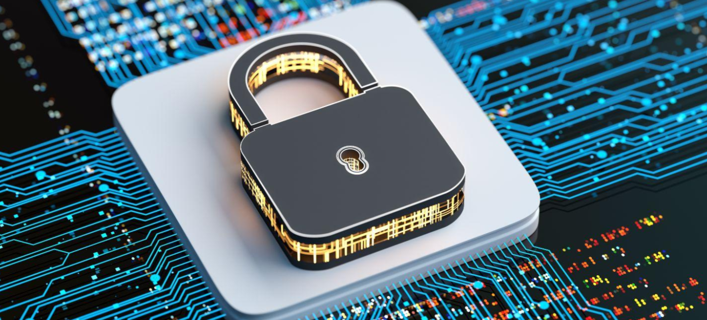 A lock depicting cybersecurity