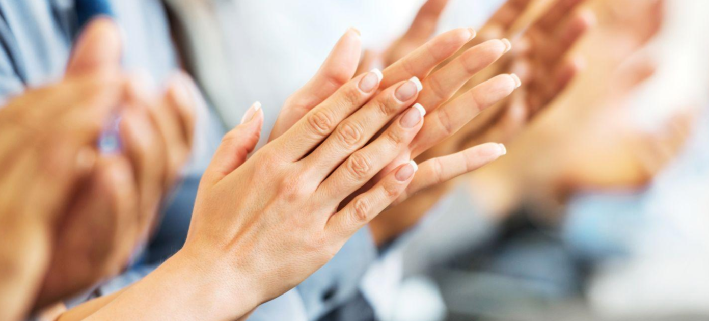 Close up of Hands clapping